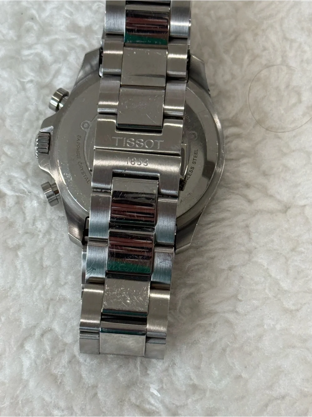 Tissot Black Dial Stainless Steel Chronograph Watch V8 Chrono Quart